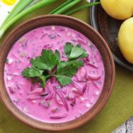 Рецепт Холодного борща на кефире