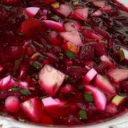 Рецепт Холодного борща с колбасой