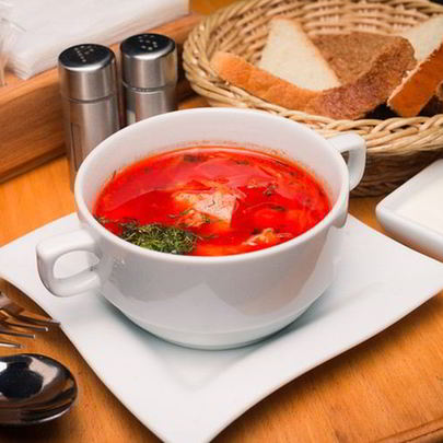 Холодный рыбный борщ