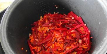 красный борщ со щавелем без капусты в мультиварке