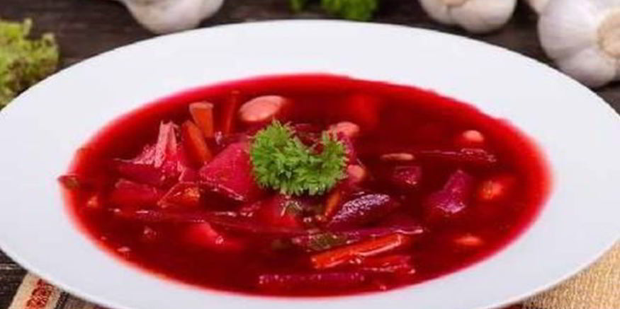 Рецепт пикантного борща с фасолью