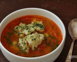 Полтавский борщ с галушками