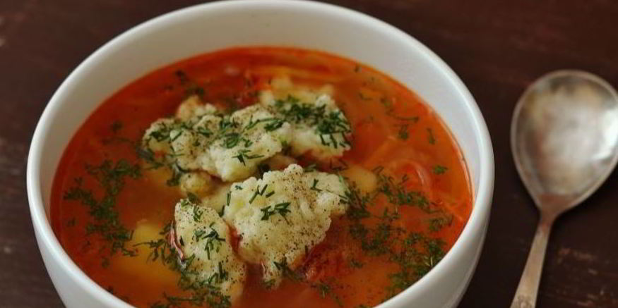 Рецепт полтавского борща с галушками