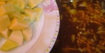 постный борщ с фасолью