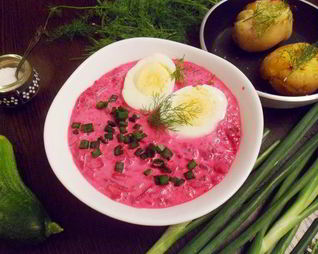 Шалтибарщай — холодный борщ по-литовски