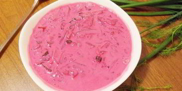 шалтибарщай — холодный борщ по-литовски