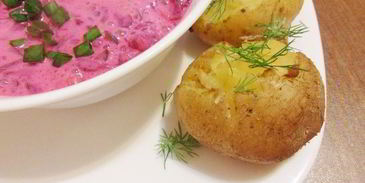 шалтибарщай — холодный борщ по-литовски