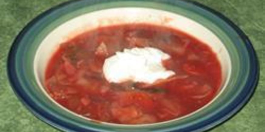 Рецепт вегетарианского грибного борща с фасолью