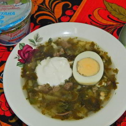 Зеленый борщ