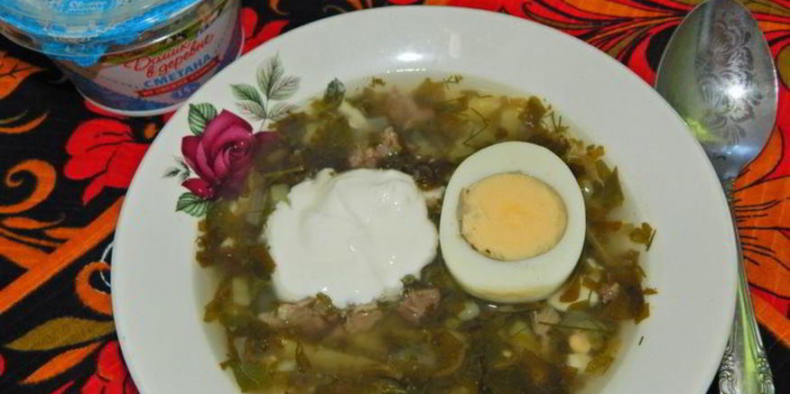 Рецепт зеленого борща