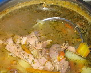 Бульон из петуха