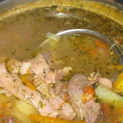 Бульон из петуха