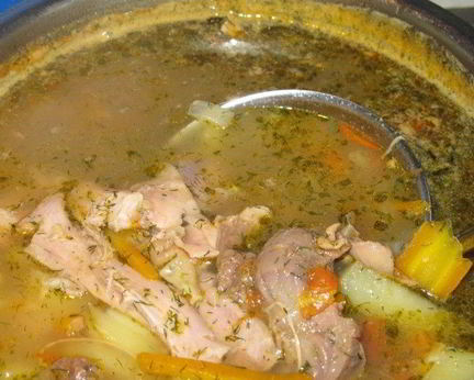 Бульон из петуха