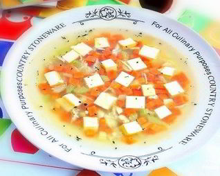 Бульон с омлетом