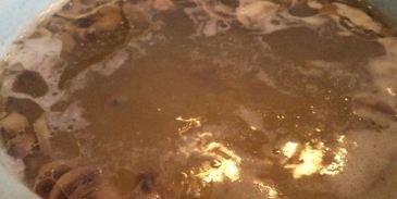 грибной суп на курином бульоне