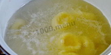 грибной суп на мясном бульоне