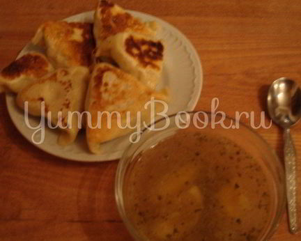 Куриный бульон с креплах