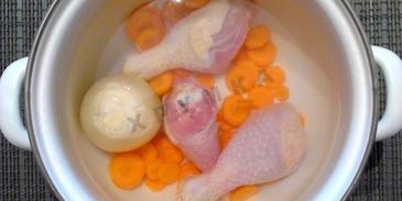 куриный бульон с вермишелью