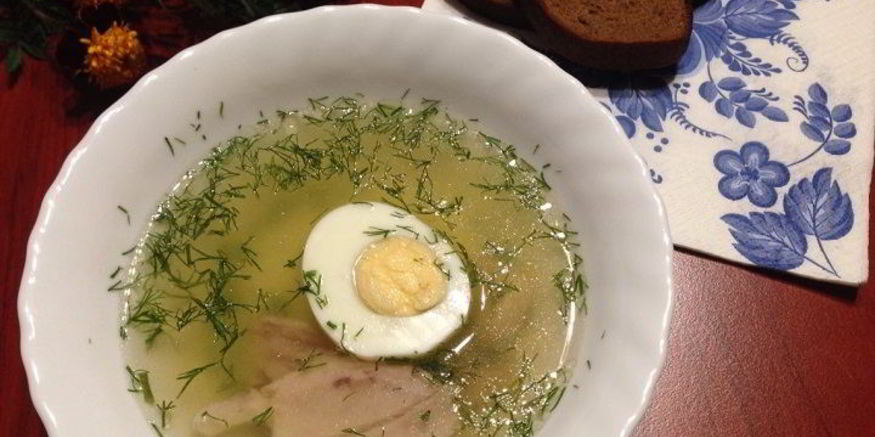Рецепт куриного бульона с яйцом