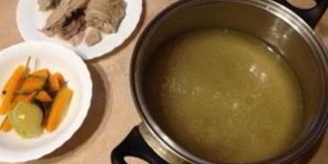 куриный бульон с яйцом