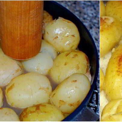 Молодая картошка на бульоне