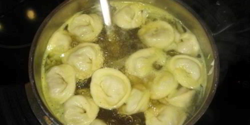 Рецепт пельменей с бульоном