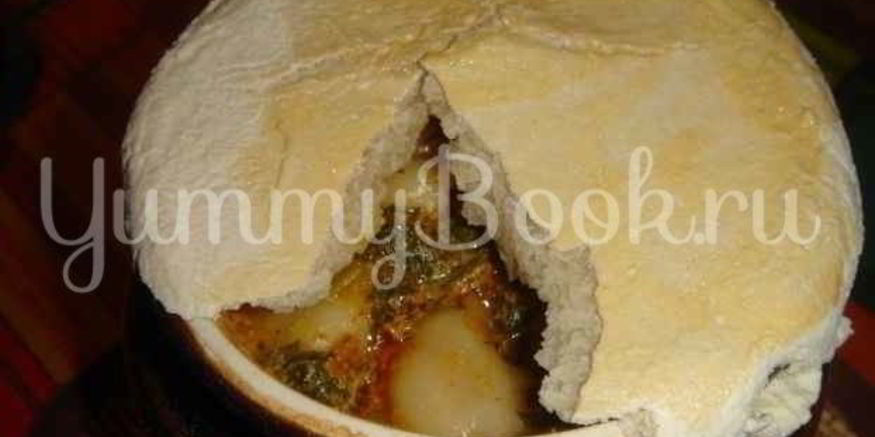 Рецепт пельменей в горшочках с печенью и бульоном