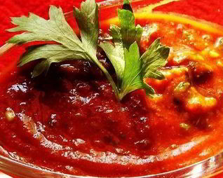 Сацебели на курином бульоне