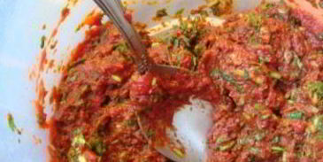 сацебели на курином бульоне