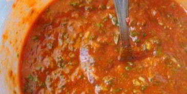 сацебели на курином бульоне