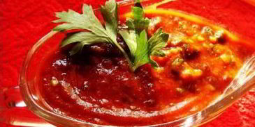 сацебели на курином бульоне