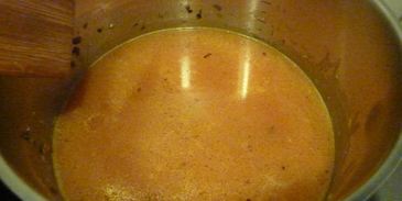 суп на курином бульоне с мускатной тыквой и луком