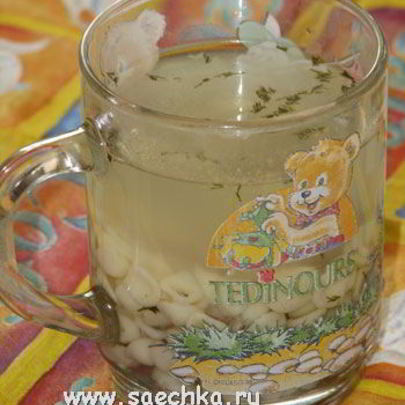 Суп на курином бульоне