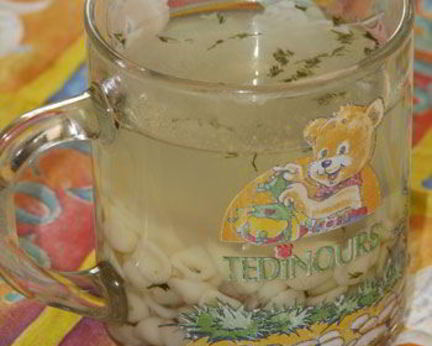 Суп на курином бульоне