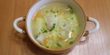 суп на рыбном бульоне