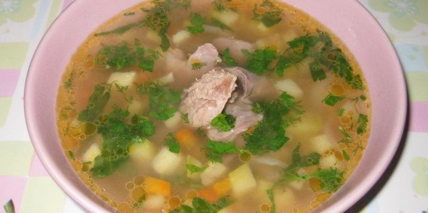 Рецепт супа на свином бульоне