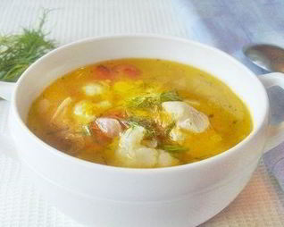 Суп с репой на курином бульоне