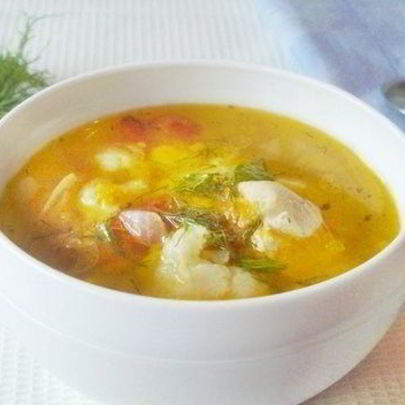 Суп с репой на курином бульоне