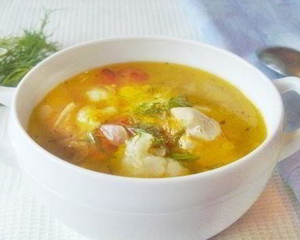 Суп с репой на курином бульоне