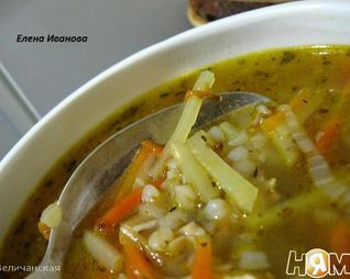 Супчик гречневый на курином бульоне