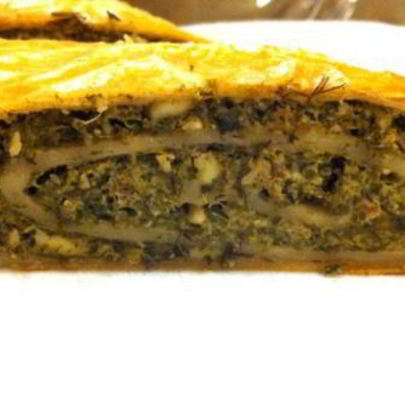 Сытный рулет к бульону