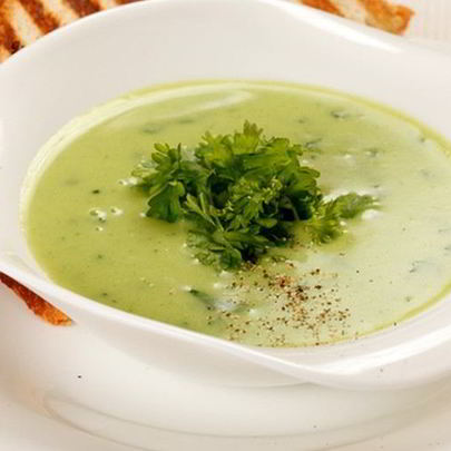 Гаспачо на курином бульоне