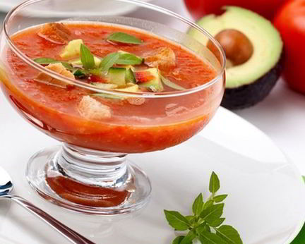 Гаспачо с авокадо