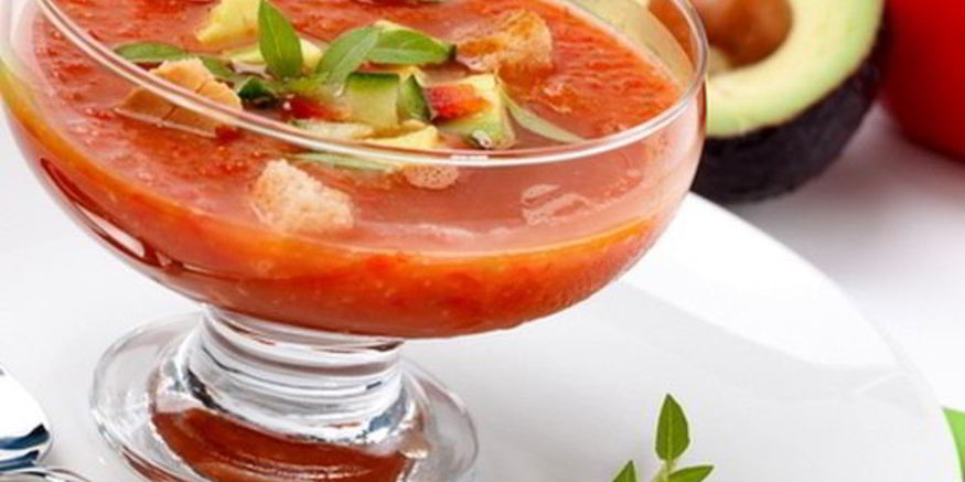 Рецепт гаспачо с авокадо