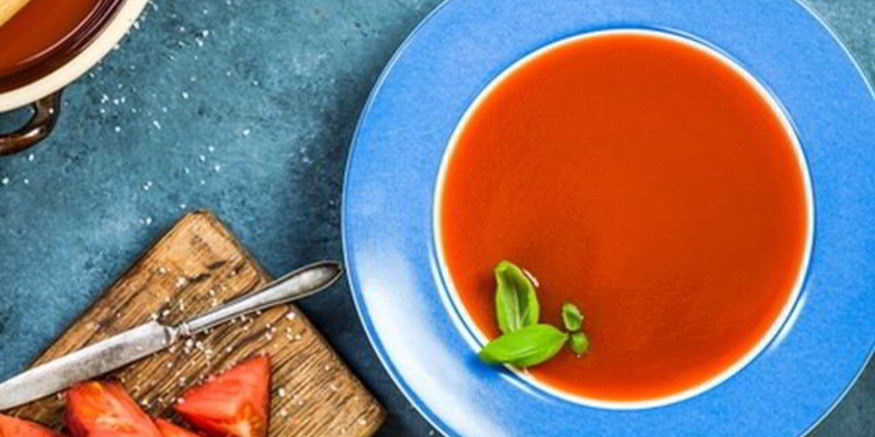 Рецепт гаспачо с гранатовым соусом