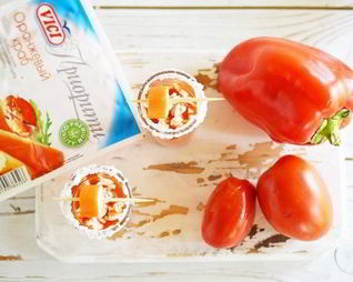 Гаспачо с крабовыми палочками