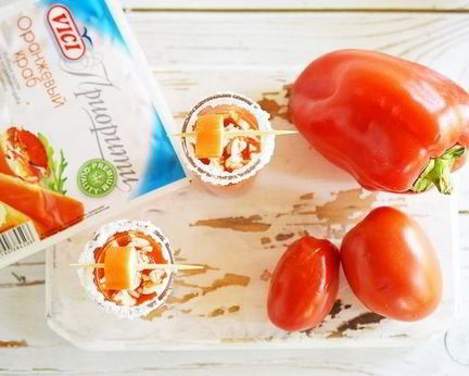 Гаспачо с крабовыми палочками