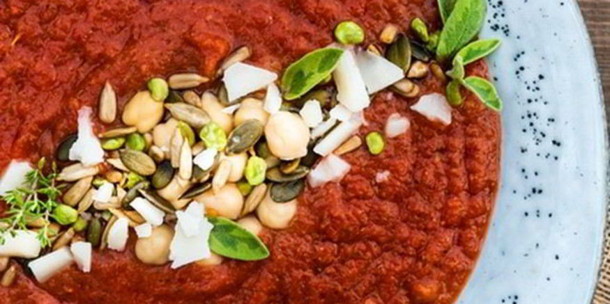 Рецепт гаспачо с семечками