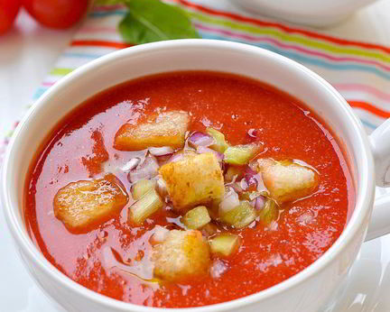 Холодный томатный суп Гаспачо