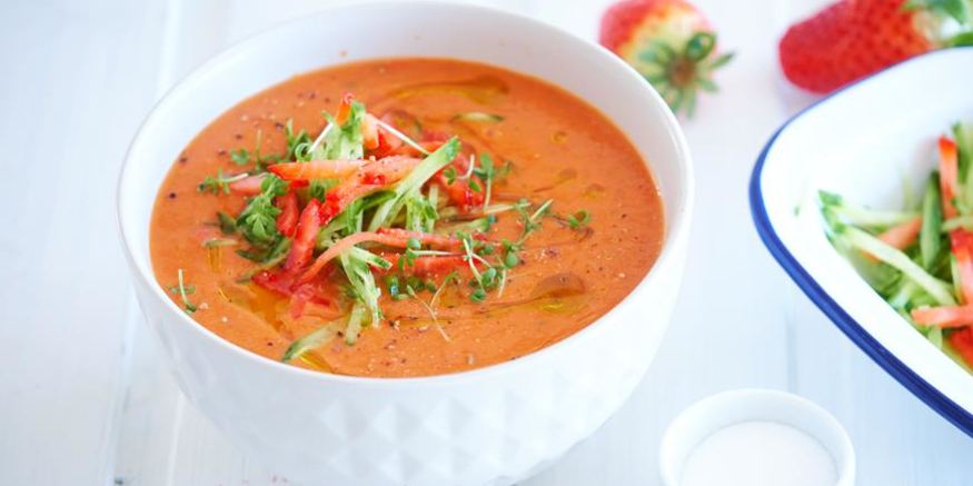 Рецепт клубничного гаспачо